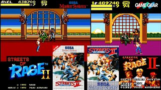Streets of rage 2 Master system vs Game gear