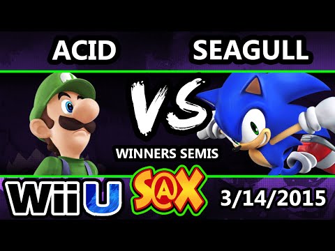 S@X Monthly - Acid (Captain Falcon) Vs. NS VGz | Seagull (Sonic) SSB4 WS - Smash 4 - Smash Wii U