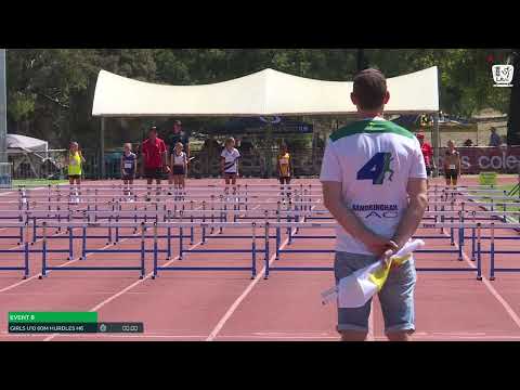 Girls U10 60m Hurdles Heat 6: 2024-25 State Combined Event Championships