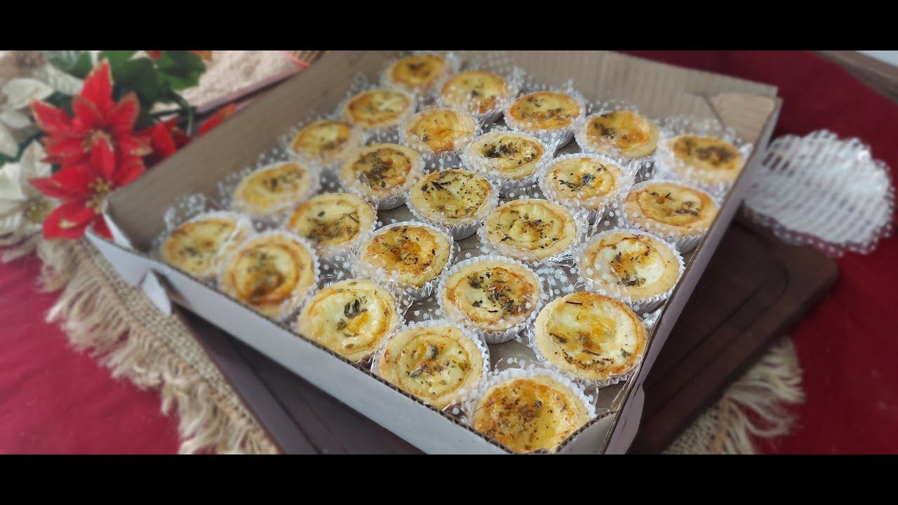 EMPADINHAS DE QUEIJO PARA FESTA COM MASSA QUE DERRETE NA BOCA! Você vai amar essa receita!
