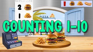 Counting Fun with a Food Truck! | Animated Math for Preschool & Kindergarten (Numbers 1-10)