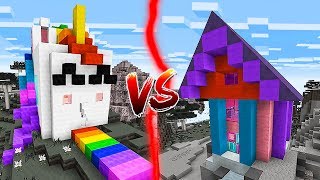 CLAY HOUSE VS WOOL HOUSE IN MINECRAFT!