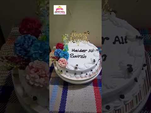 Happy Birthday cake Decorating