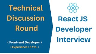 Download the video "React Technical Round Interview | React Interview Questions 3 to 4 years 2025 | Interview Experience"