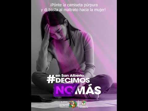 El color de la lucha es púrpura. San Alberto Cesar ¡Sé parte de la lucha!