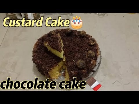 Custard cake 🍰/Chocolate cake/Triffle cake/ Made by Arzu food.