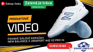 Pánské sálové kopačky New Balance x Unisport 442 V2 Pro IN bílé