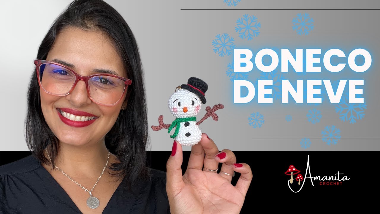 amigurumi ○∘ Boneco de neve | enfeite de natal