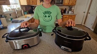 Comparison of Hamilton Beach and Chefman Slow Cookers (crock