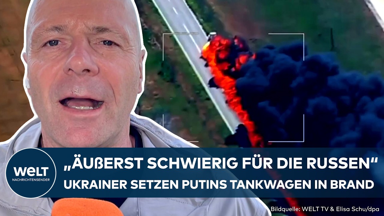 UKRAINE-KRIEG: Putins Versorgung brennt! Fahrt über Krim-Brücke wird zur tödlichen Falle