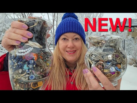 I Spent $18 on THIS Mystery Jewelry Jar &  Found 10K GOLD 925 Sterling Silver Inside BEST UNBOXING 