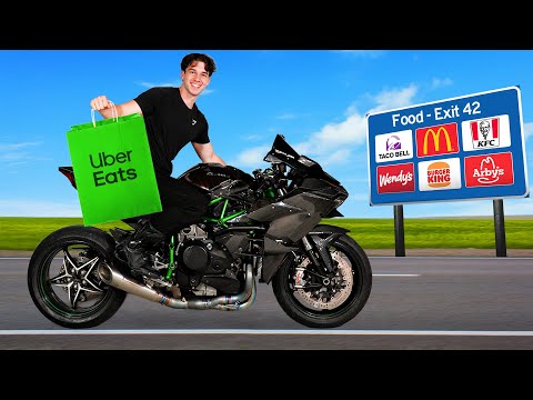 Uber Eats on a Ninja H2