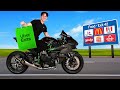 I Tried Uber Eats on a Ninja H2