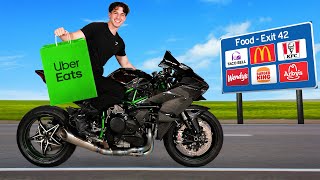 I Tried Uber Eats on a Ninja H2