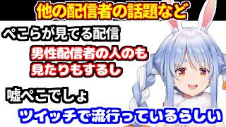 ぺこらが深夜にチルゲーしながら雑談。下ネタは言うようになったのはねねちのせい＋他の配信者の話題＋嘘ぺこでしょ流行ってる＋ちょこのっこ裏話 等【ホロライブ切り抜き/兎田ぺこら】