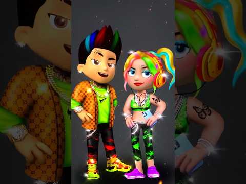 Ryder Pawpatrol And Katie Paw Patrol Glow Up Bad Boy, Bad Girl #short