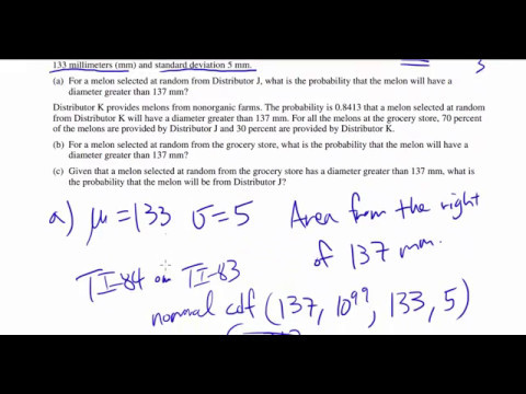 2017 Ap Statistics Free Response Question 3