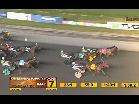 Crystal Fashion & T Tetrick wins Hambletonian Maturity in 2.04,3 (08,7). Atlanta 2nd & Six Pack 3rd