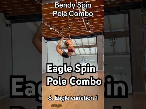 Pole Dance Combo | ballerina, eagle, cheerio #poledance #polefit #poleflow