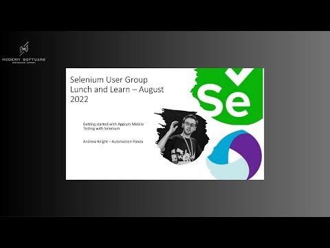 LinkedIn Selenium User Group Meetup with Andy Knight
