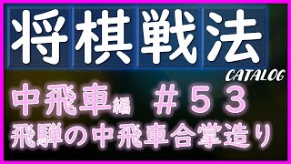 【将棋戦法カタログ】中飛車編＃53：飛騨の中飛車合掌造り