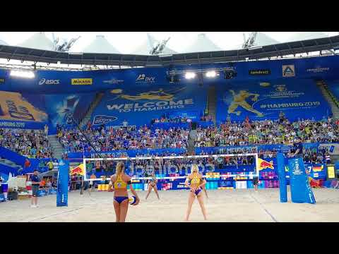 Laura Ludwig und Maggie Kozuch Beachvolleyball WM 2019 Geile Stimmung