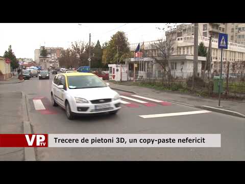 Trecere de pietoni 3D, un copy-paste nefericit