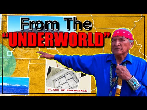 Native American (Navajo) Emerging from the “Underworld” - Not what you think.
