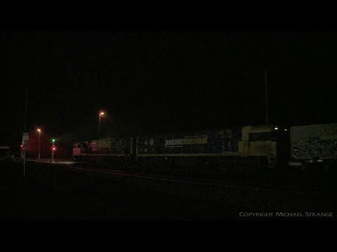 6MA5 Freight Train At Night - PoathTV Australian Trains & Railways