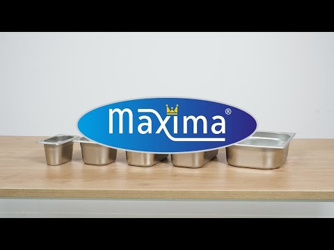 Maxima Bac Gastronorme - GN 1/1 - Profondeur 2 cm - Acier inoxydable