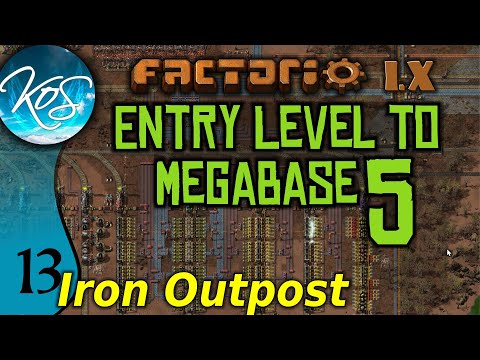 Factorio 1.X Entry Level to Megabase 5 - 13 - FIRST IRON OUTPOST! - Guide, Tutorial