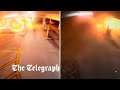 Luton Airport Fire: CCTV reveals moment car park collapses