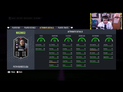 Danny Aarons reacts to 91 POTM Nkunku SBC