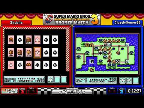 Skybilz vs ClassicGamer88. SMB3 Randomizer Tournament 2018