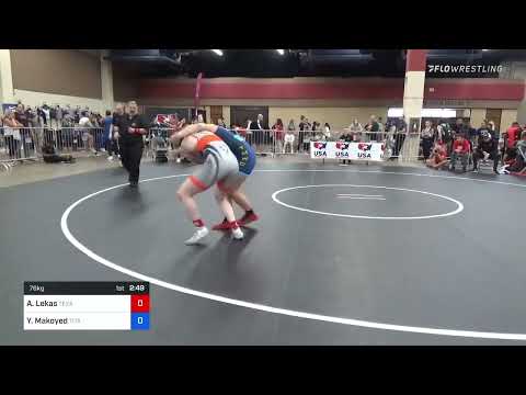 76 Kg Rr Rnd 2 - Ashley Lekas, Texas Pride Wrestling Club Vs Yelena Makoyed, Titan Mercury Wrestli