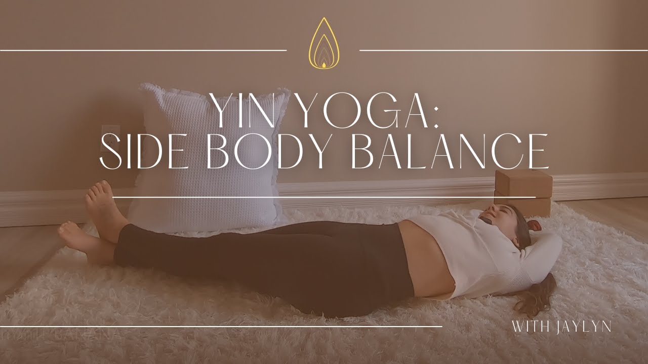 10 Min Yin Yoga | DAY 6 | Side Body Balance | Yin Yoga for Beginners | BANANA POSE