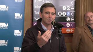 preview picture of video 'John Brumby - Return of passenger rail to Maryborough'