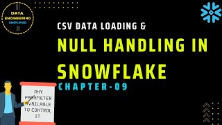 Null Handling In Snowflake | Snowflake Data Loading Consideration | Ch-09