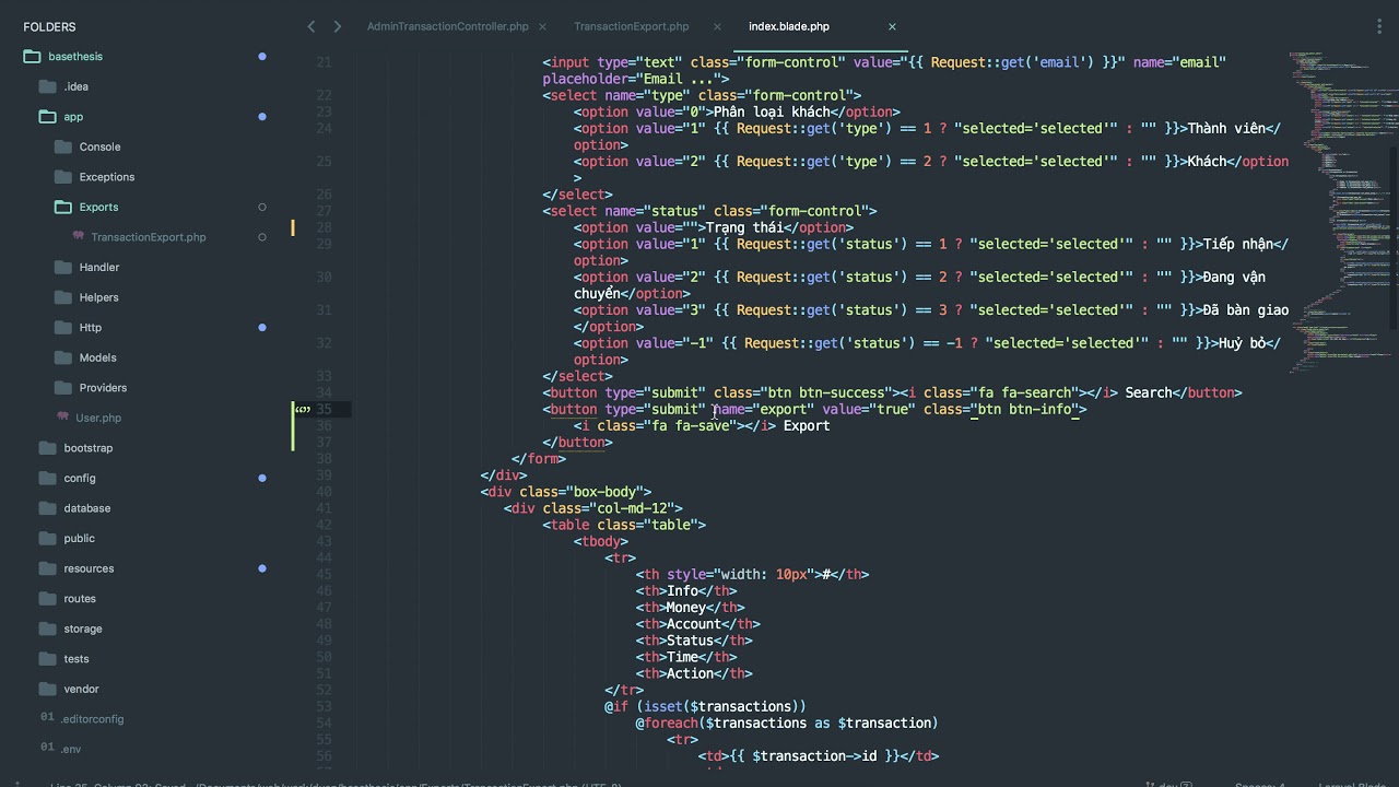 [Seri] - Website đồng hồ - Export excel Đơn hàng Part 2
