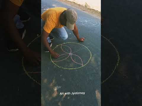Alpona tutorial #alpona ##muggulu #rangoli #shorts