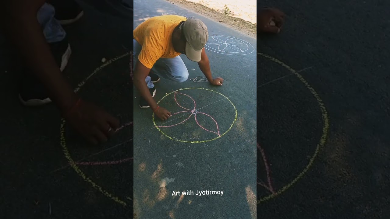 Alpona tutorial - Wedding Rangoli