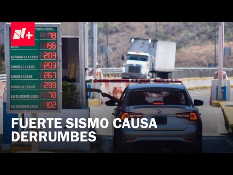 Derrumbes en la Autopista del Sol provocados por el sismo de hoy 2 de enero 2026 - Despierta