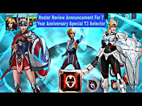 Roster Review Announcement For 7 Year Anniversary Special T3 Selector - Marvel Future Fight