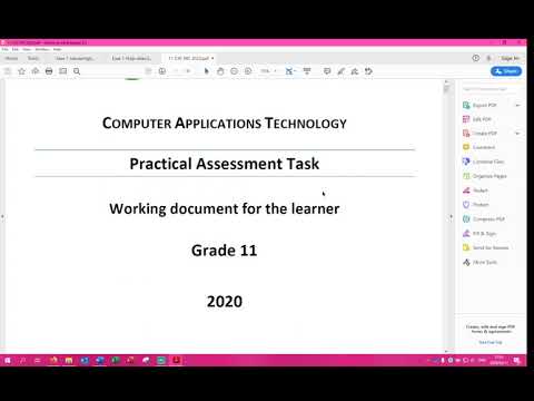 Gr 11 RTT PAT Taak Deel 1 2020 - Lourin Wiese