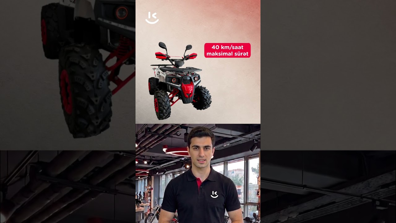 Kvadrosikl Upbeat ATV 125-5 Mustang Red