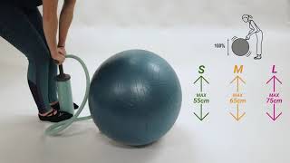 Swiss ball: How to inflate it properly / Ballon suisse: comment bien le gonfler