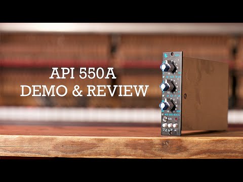 2x API 550A 500 Series 3-Band Equalizer Modules - Sequential Pair - Black image 3