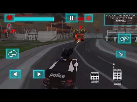 US Police Transform Robot Car Cop Dog: Robot game Android Gameplay