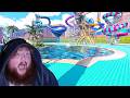 1 Hour of CaseOh Playing Waterpark Simulator! (Funny Moment) #10
