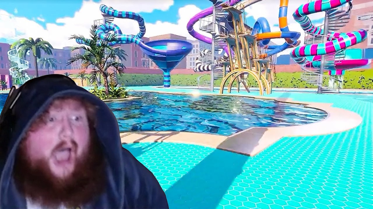 1 Hour of CaseOh Playing Waterpark Simulator! (Funny Moment) #10
